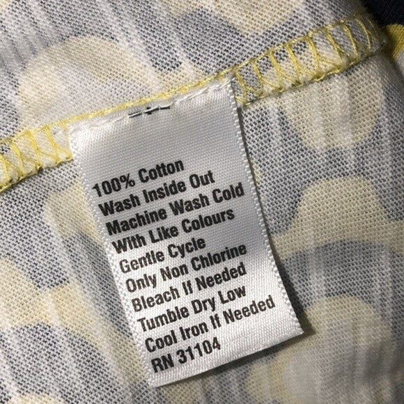 Crown & Ivy size small yellow & blue preppy top - Picture 6 of 7